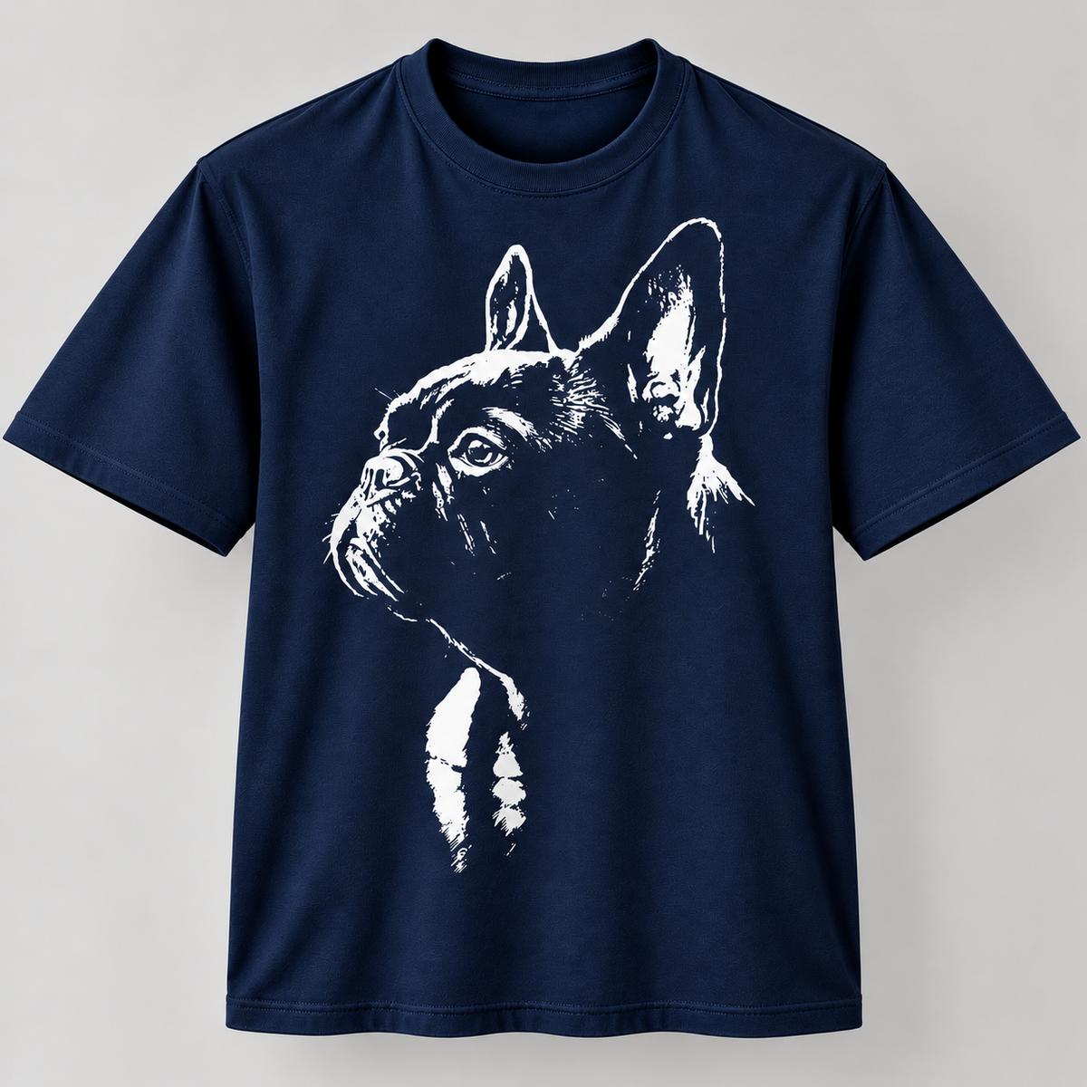 French Bulldog Portrait Graphic Unisex T-Shirt Frenchie Dog Lover Tee