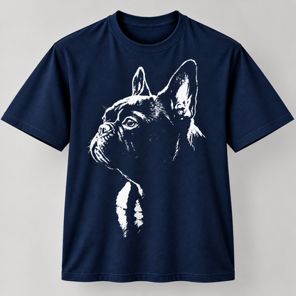 French Bulldog Portrait Graphic Unisex T-Shirt Frenchie Dog Lover Tee