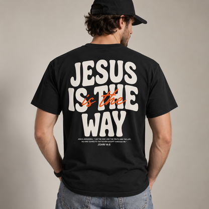 Jesus Is The Way Christian T-Shirt John 14:6 Faith Tee