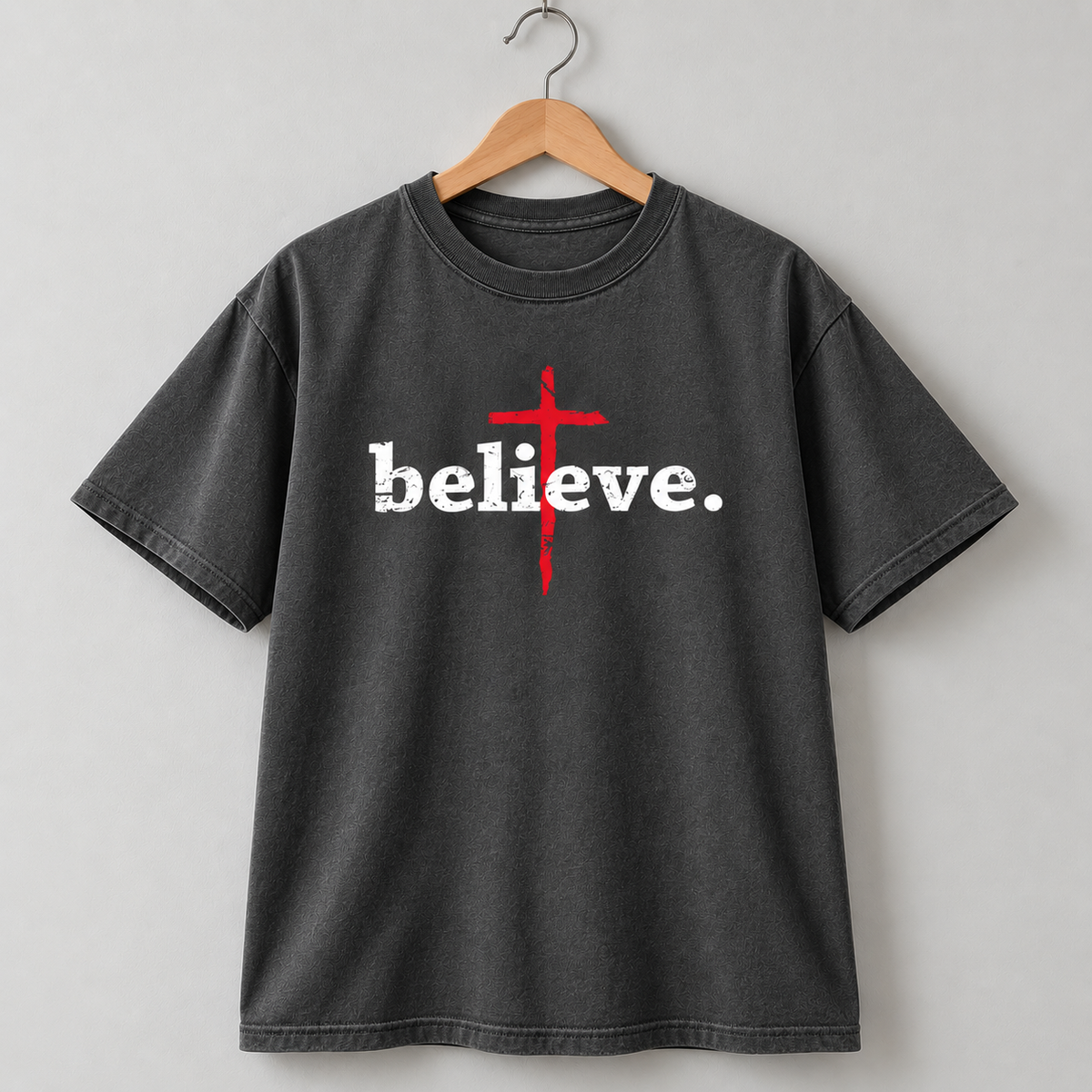 Jesus Faith Cross Christian T-Shirt Vintage Style