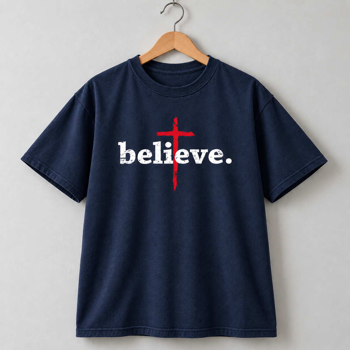 Jesus Faith Cross Christian T-Shirt Vintage Style