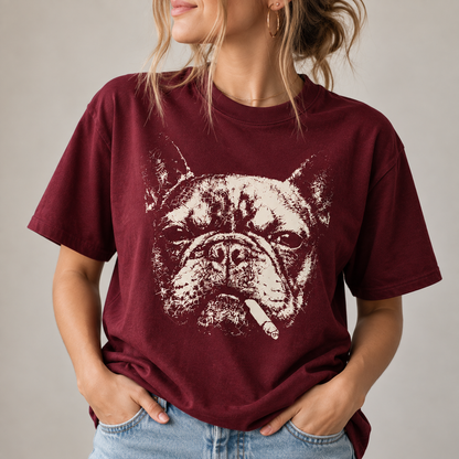 French Bulldog Graphic T-Shirt Funny Frenchie Dog Lover Tee