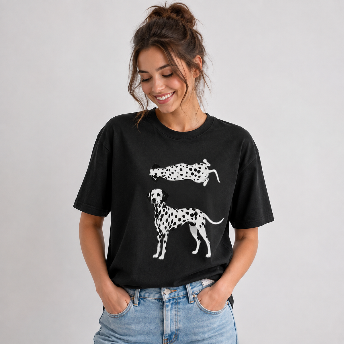 Dalmatian Dog Lover T-Shirt Spotted Dog Graphic