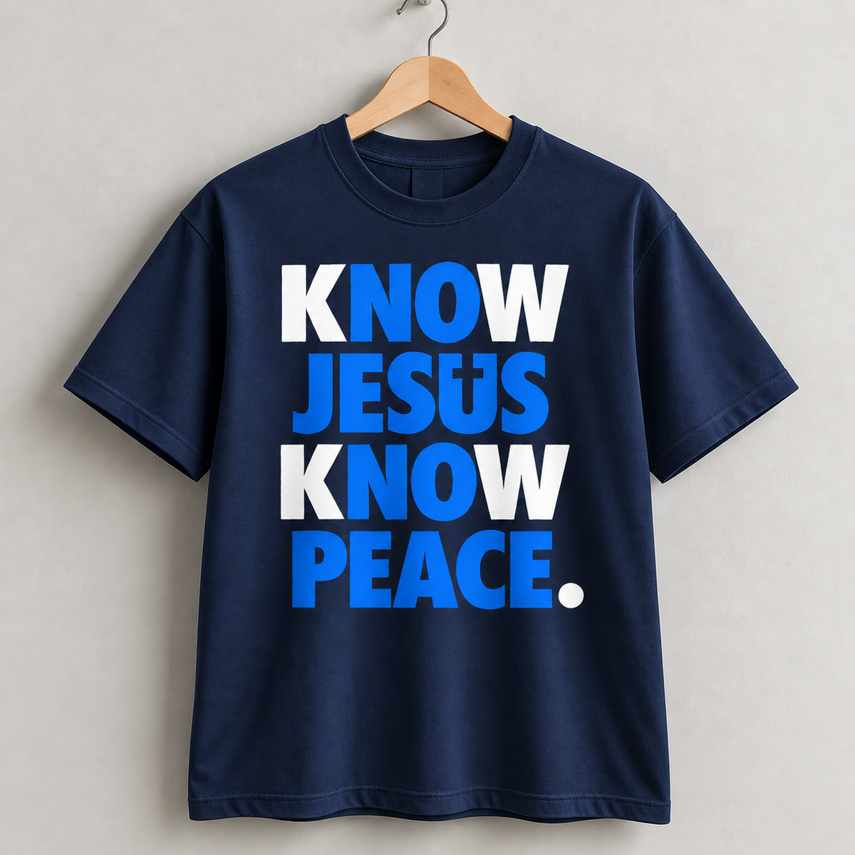 Know Jesus Know Peace Christian Faith T-Shirt