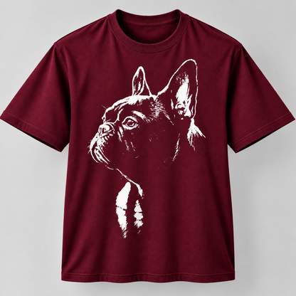 French Bulldog Portrait Graphic Unisex T-Shirt Frenchie Dog Lover Tee