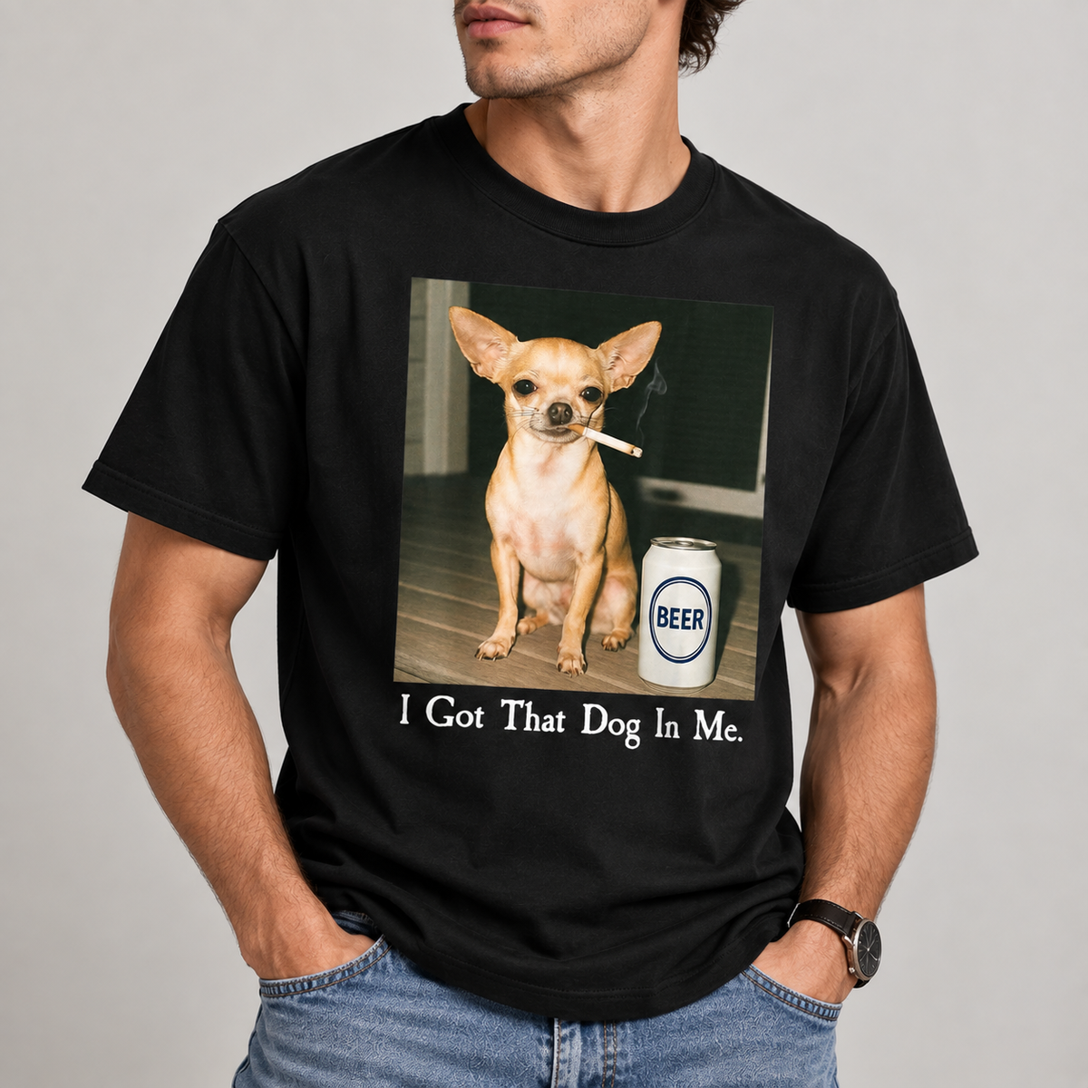 Funny Chihuahua I Got That Dog In Me Graphic T-Shirt