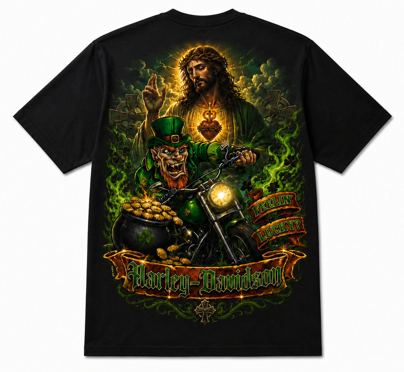 JESUS-Feeling Lucky Short Sleeve Tee