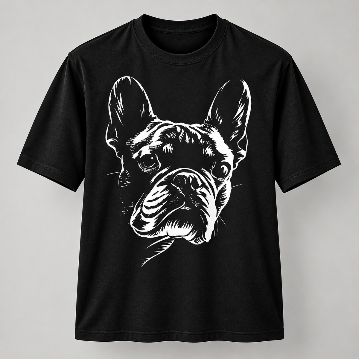 French Bulldog Portrait Graphic Unisex T-Shirt Frenchie Dog Lover