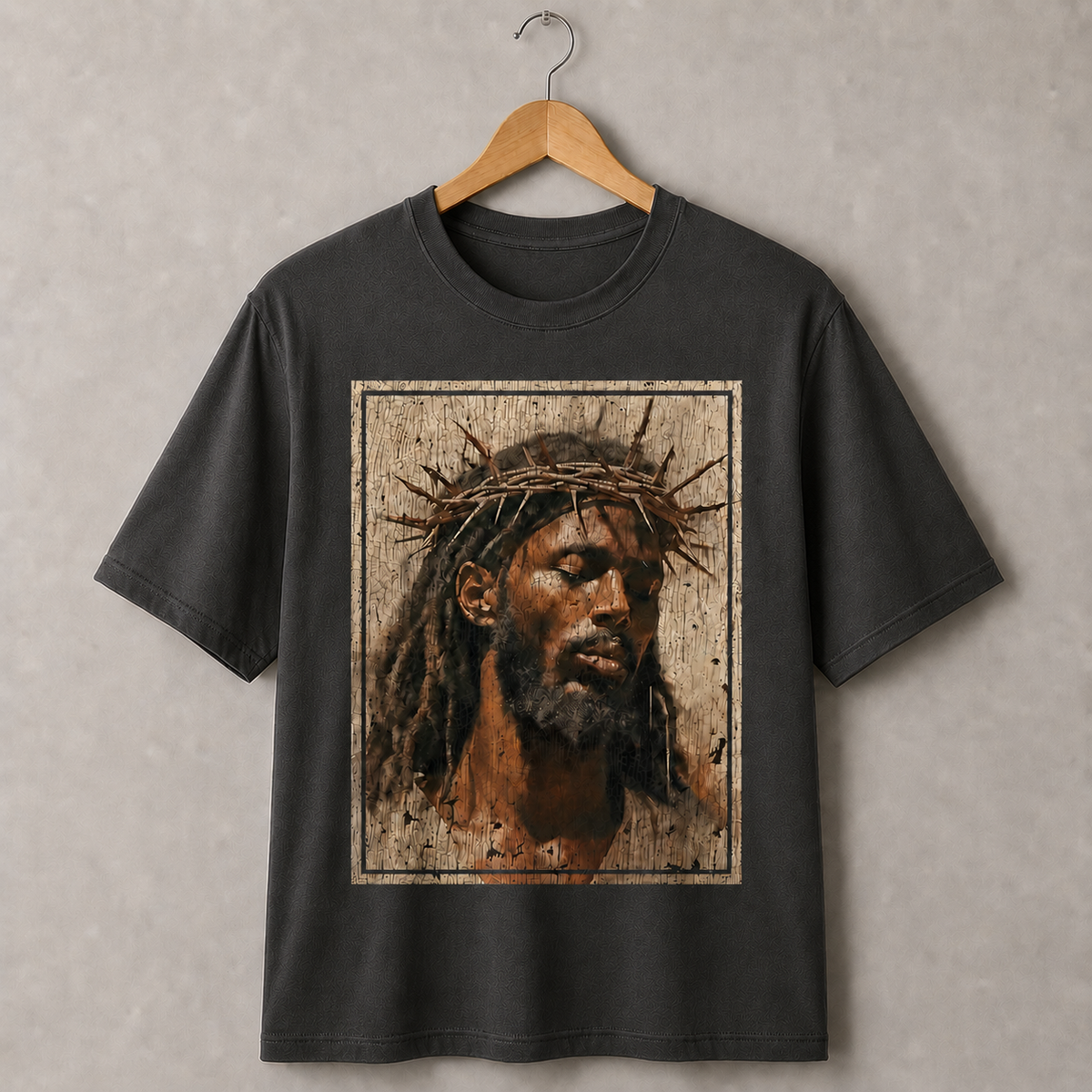 Jesus Crown of Thorns Graphic T-Shirt – Vintage Christian Faith Tee