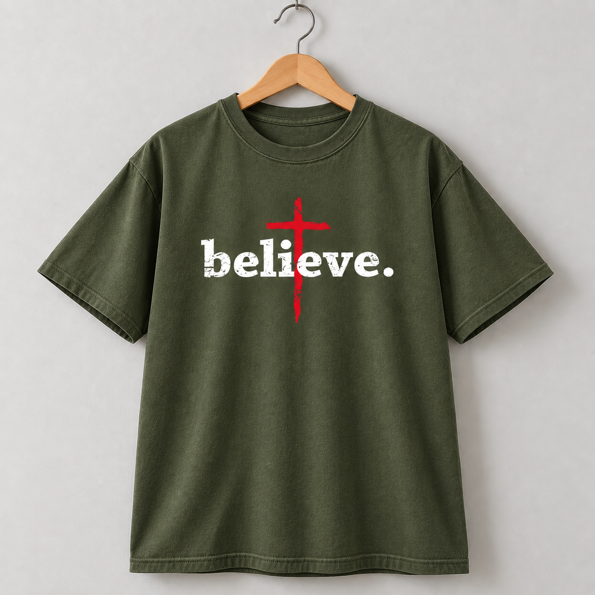 Jesus Faith Cross Christian T-Shirt Vintage Style
