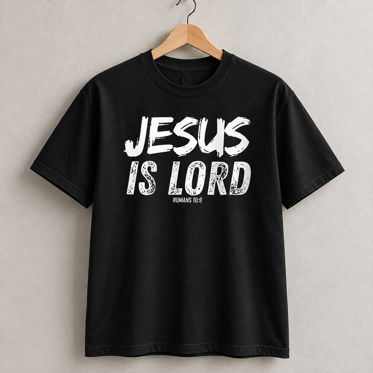 Jesus Is Lord Romans 10:9 Christian Faith T-Shirt