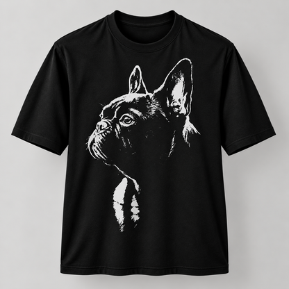 French Bulldog Portrait Graphic Unisex T-Shirt Frenchie Dog Lover Tee