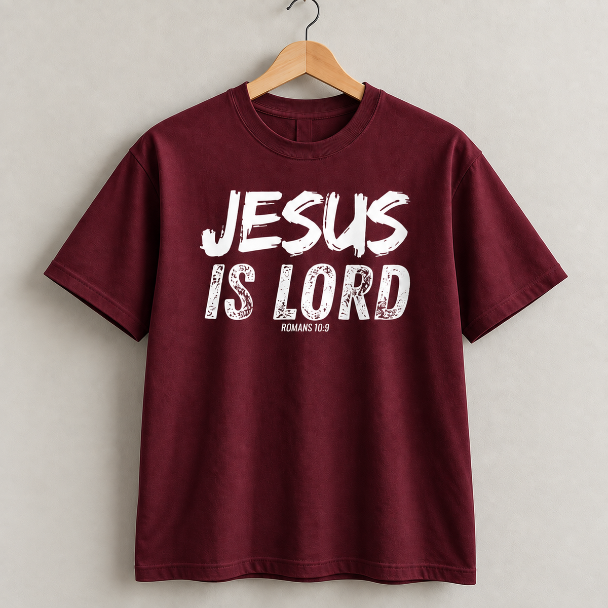 Jesus Is Lord Romans 10:9 Christian Faith T-Shirt