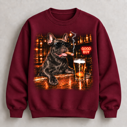 French Bulldog Good Boy Bar Funny Frenchie Tee