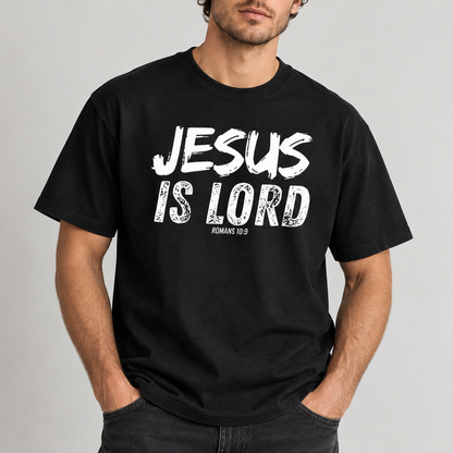 Jesus Is Lord Romans 10:9 Christian Faith T-Shirt
