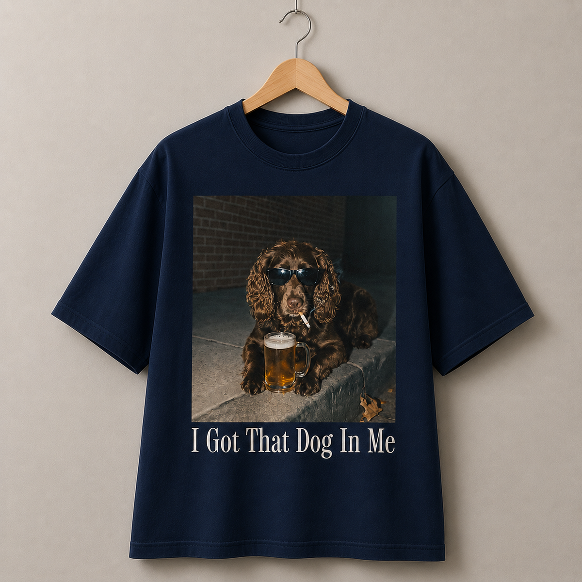 Cocker Spaniel Dog T-Shirt I Got That Dog In Me Graphic