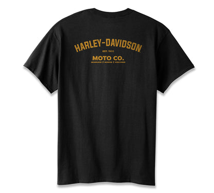 Men's Bar & shield Lightning Bolt Tee