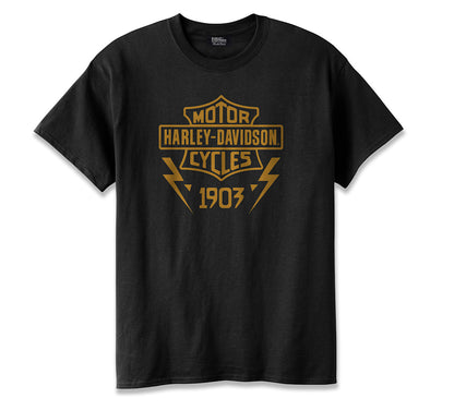 Men's Bar & shield Lightning Bolt Tee