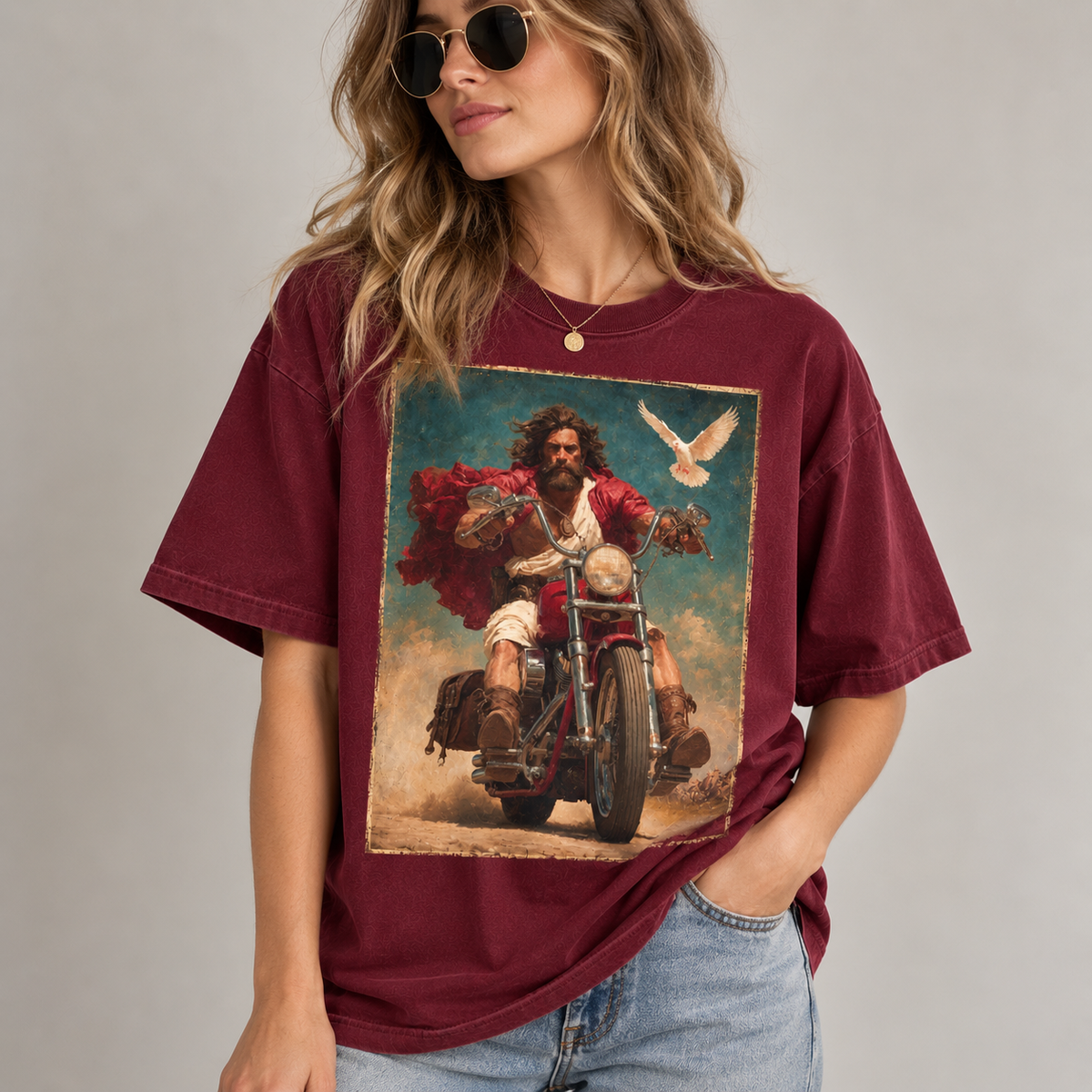 Jesus Crown of Thorns Graphic T-Shirt – Vintage Christian Faith Tee