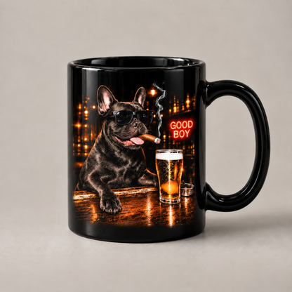 French Bulldog Good Boy Bar Funny Frenchie Tee