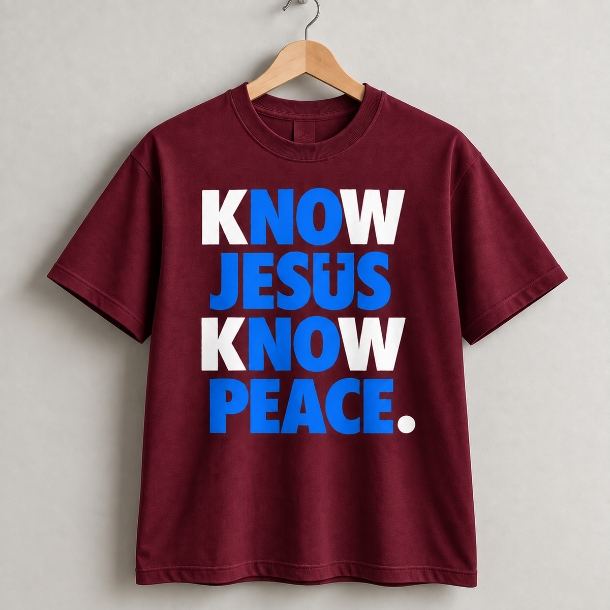 Know Jesus Know Peace Christian Faith T-Shirt