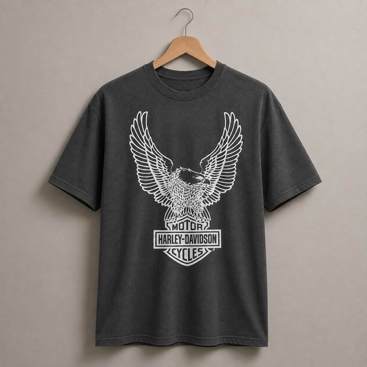 Harley-Davidson Eagle Graphic T-Shirt – Classic Motorcycles Biker Tee Unisex