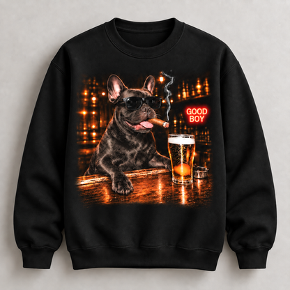 French Bulldog Good Boy Bar Funny Frenchie Tee