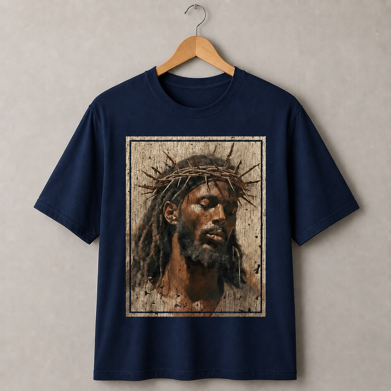Jesus Crown of Thorns Graphic T-Shirt – Vintage Christian Faith Tee