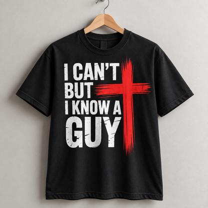 I Can't But I Know a Guy Jesus Christian Cross T-Shirt