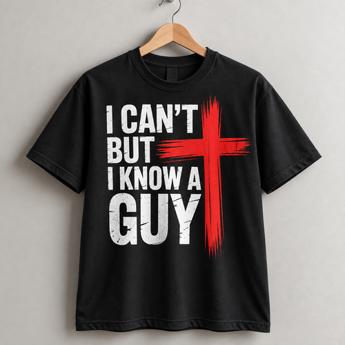 I Can't But I Know a Guy Jesus Christian Cross T-Shirt