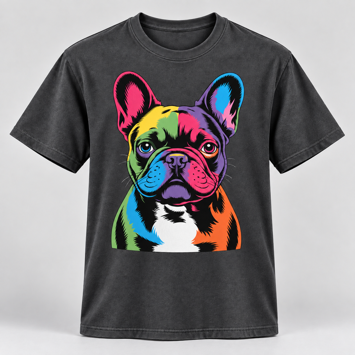 Colorful French Bulldog Graphic T-Shirt – Frenchie Dog Lover